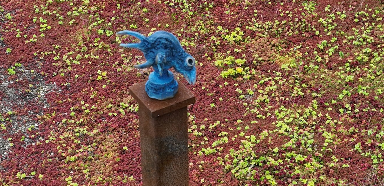 Bronzefigur tæt på