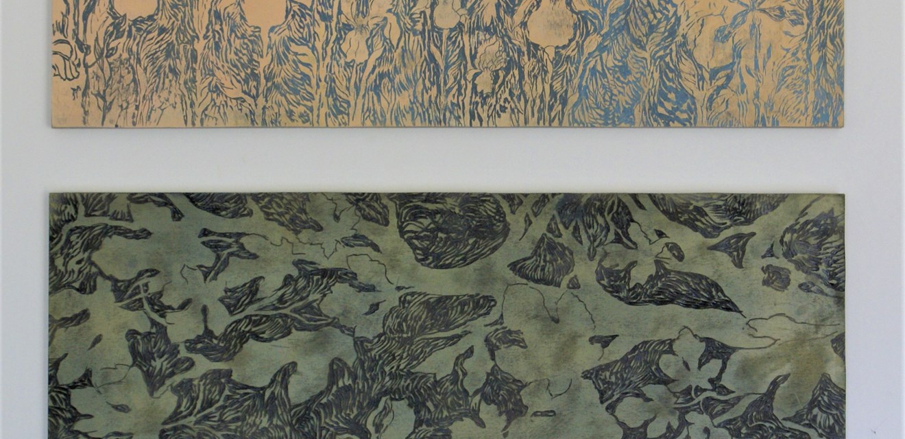 Malerier af blomster og blade